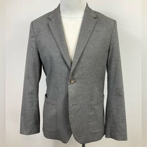 OLD NAVY Men's Medium Gray Blazer Sportcoat Poly/Cotton Notch Lapel 2 Button